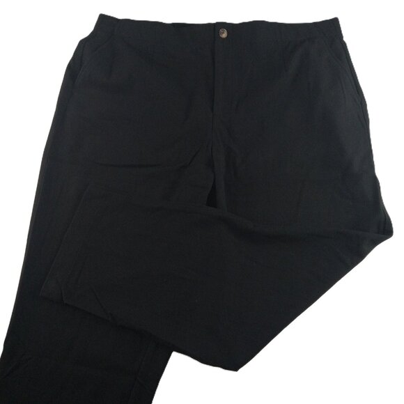 Torrid Women's Relaxed Straight Leg Brushed Twill High Rise Pant Sz 22 Black - Picture 1 of 9